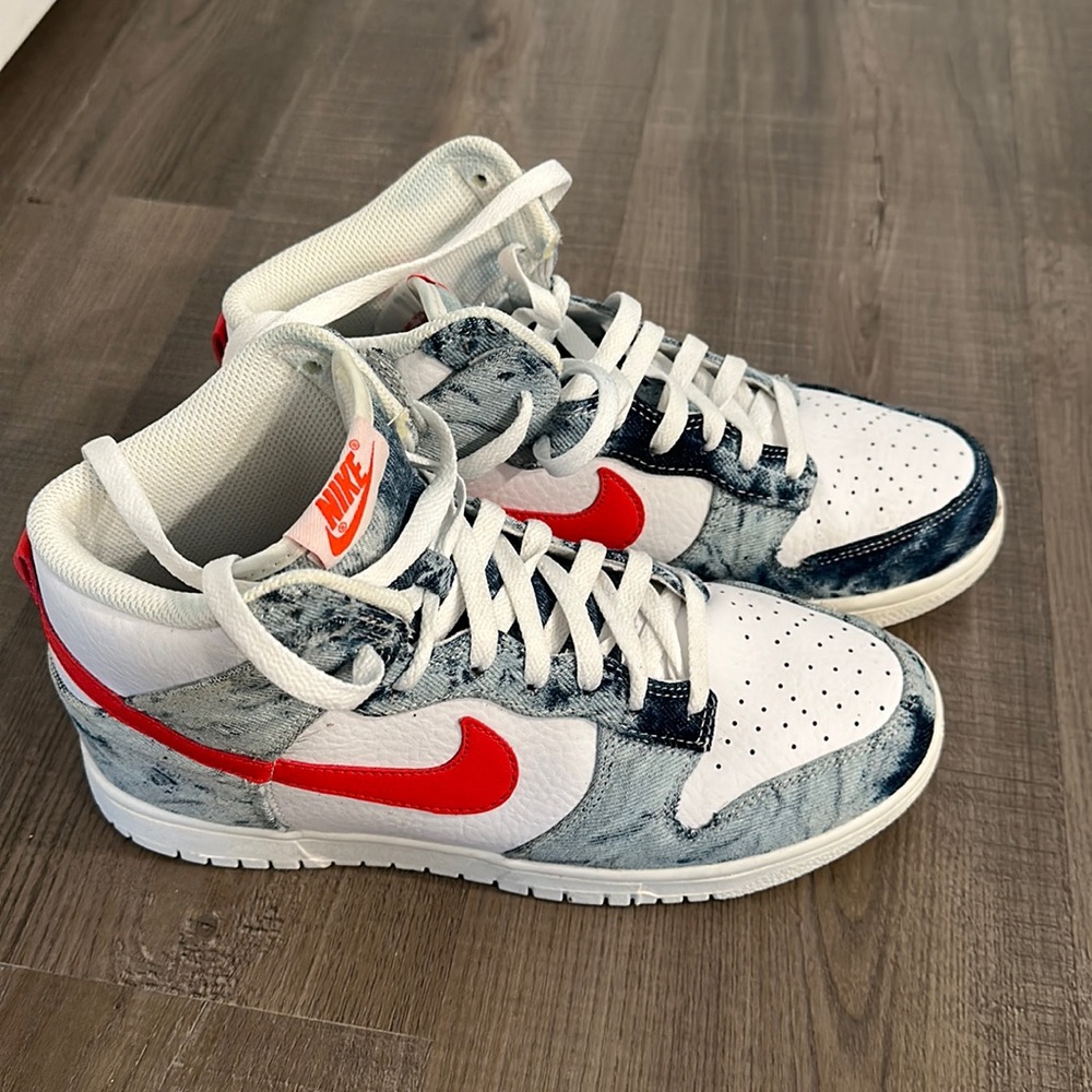 Nike Dunk High Washed Denim